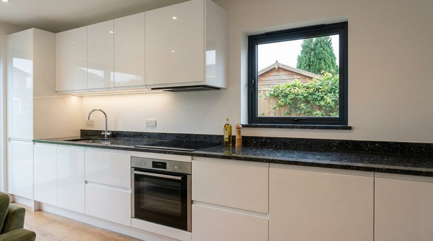 Spacious Kitchen with Modern Finishes