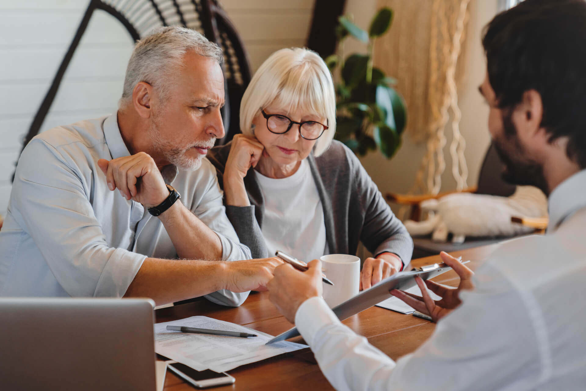 Couple consults advisor about business-funded granny annexe taxation.
