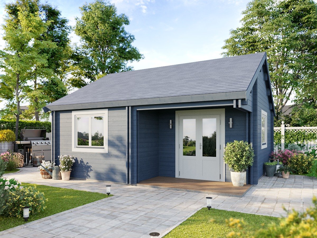 Modern granny annexe ideal for teenage independent living spaces.